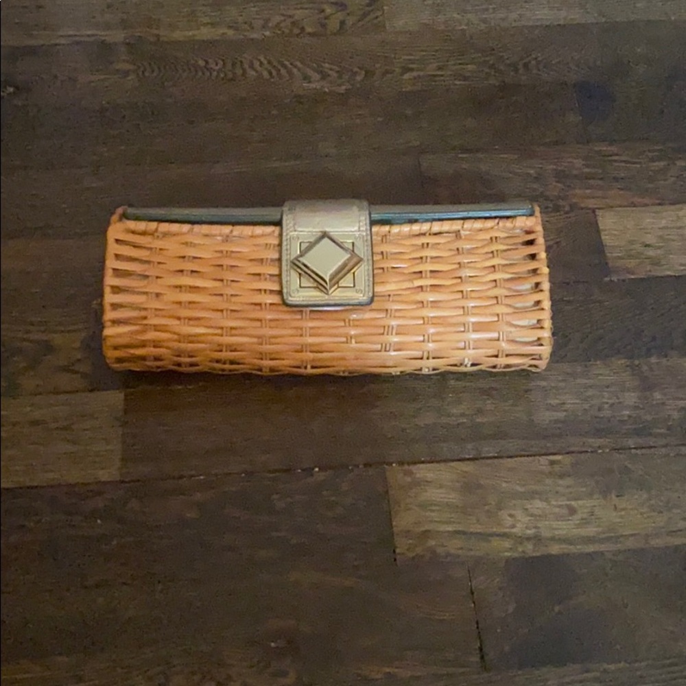 Michael Kors straw clutch